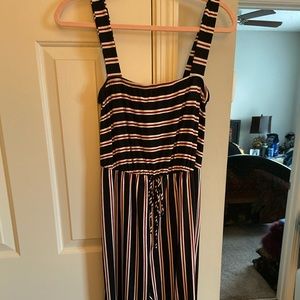 Cute waist tie jumpsuit